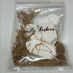 White Gift Tags,  with Twine